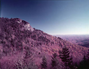 Picture of Grandfather Mountain taken by Hugh Morton in 1955