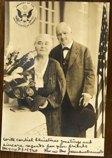 Josephus and Adelaide Daniels during his tenure as ambassador to Mexico, 1940