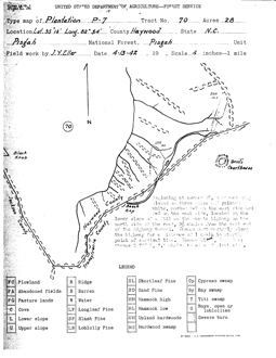 Map of Plantation P-7, 1942