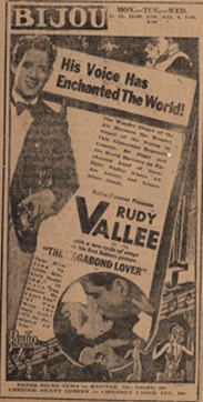 Bijou theatre advertisement