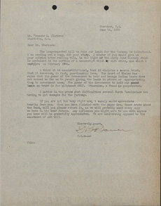 Letter from F. B. Bauer to Francis O. Clarkson