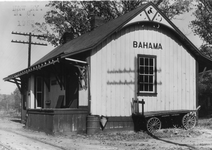OLD LARGE HISTORIC PHOTO OF BURMESTER UTAH THE RAILROAD DEPOT STATION c1940 