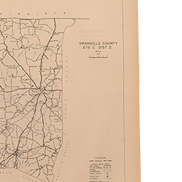 Historical Map Of Old Granville County From Which Were Made