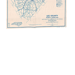 North Carolina Maps: Lee County Highway Map, 1938